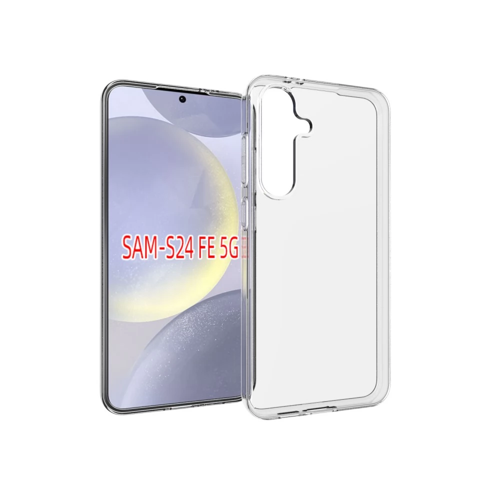 CELLECT Vékony szilikon hátlap Samsung Galaxy S24 FE átlátszó