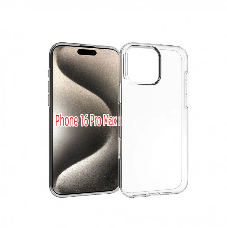 CELLECT Vékony TPU szilikon hátlap Átlátszó iPhone 16 Pro Max