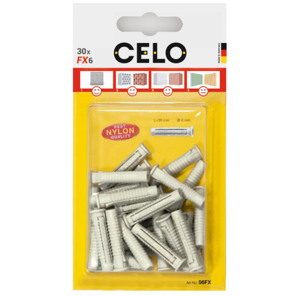 CELO FX 8 univerzális nylon dűbel - 20db / bliszter