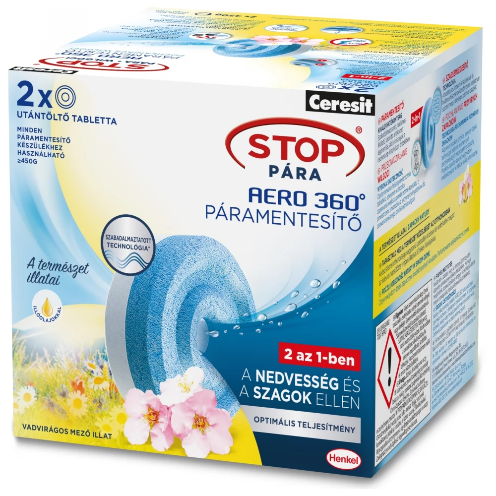 CERESIT H2629953 Stop Pára utántöltő tabletta Vadvirágos mező 2 x 450 g