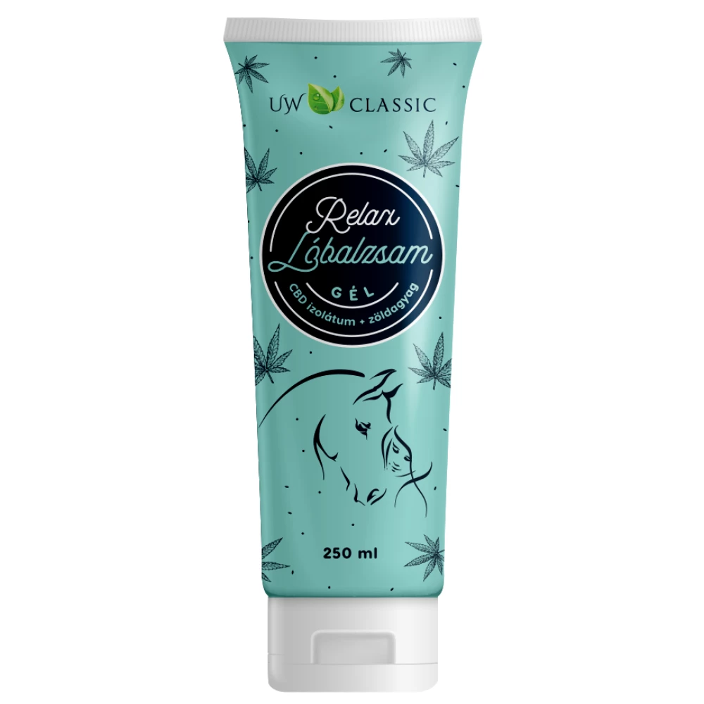 CHARLOTTE Uw classic lóbalzsam relax gél cbd izolátummal és zöldagyaggal tubusos 250 ml