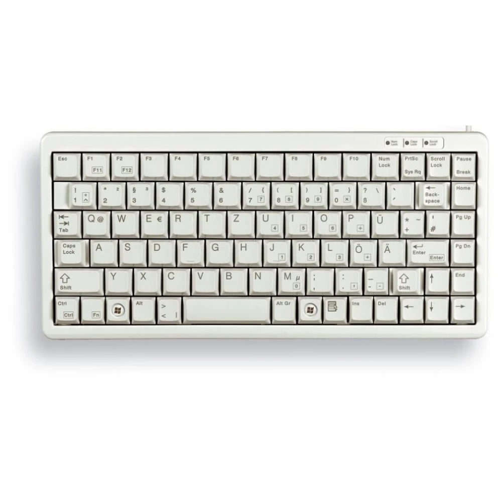 CHERRY Compact-Keyboard G84-4100 USB/PS-2 US Angol szürke