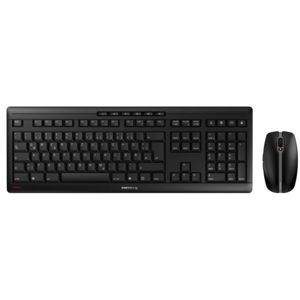 CHERRY Stream Desktop Recharge Wireless Német fekete