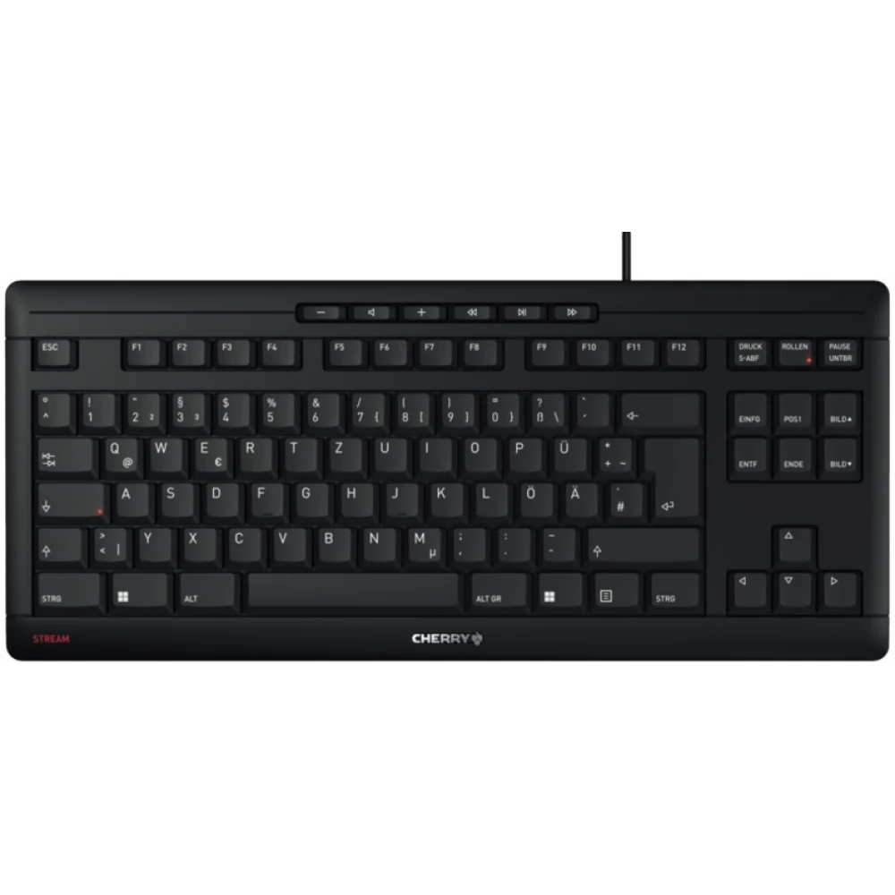 CHERRY Stream TKL EU Angol fekete