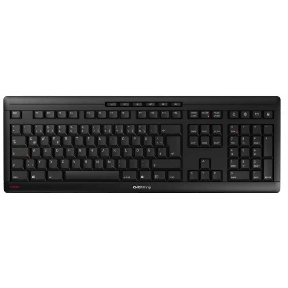 CHERRY Stream Wireless Cseh fekete