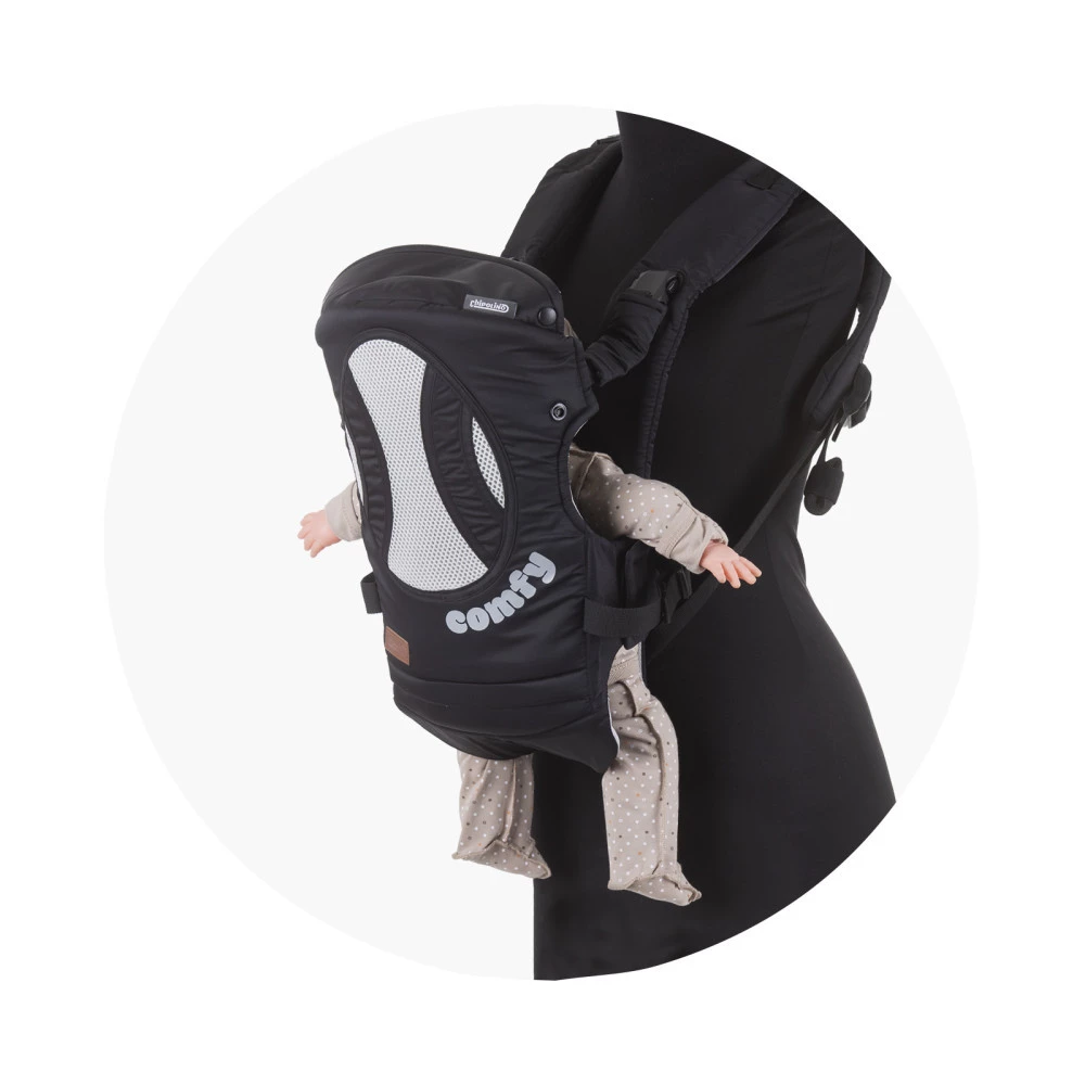 CHIPOLINO Comfy kenguru - Black/grey