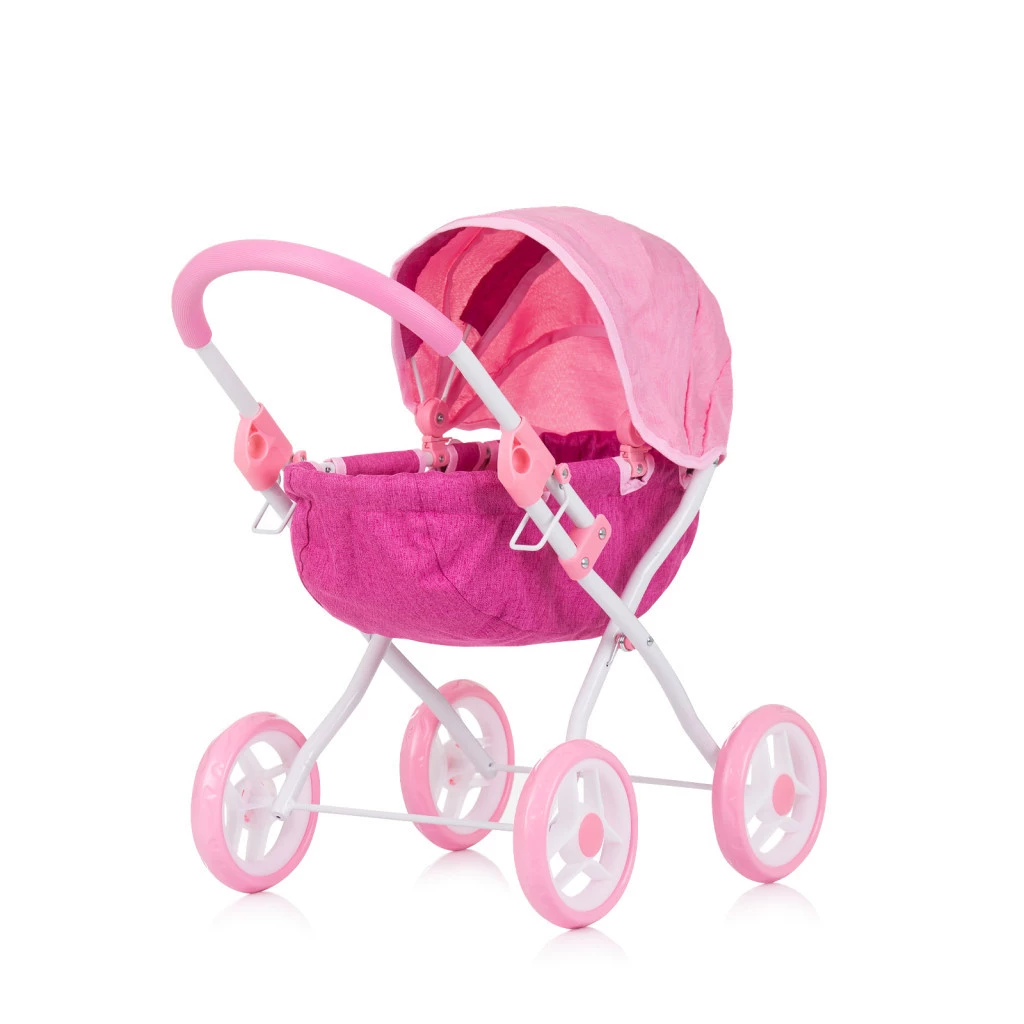 CHIPOLINO Daisy játék babakocsi - Pink linen