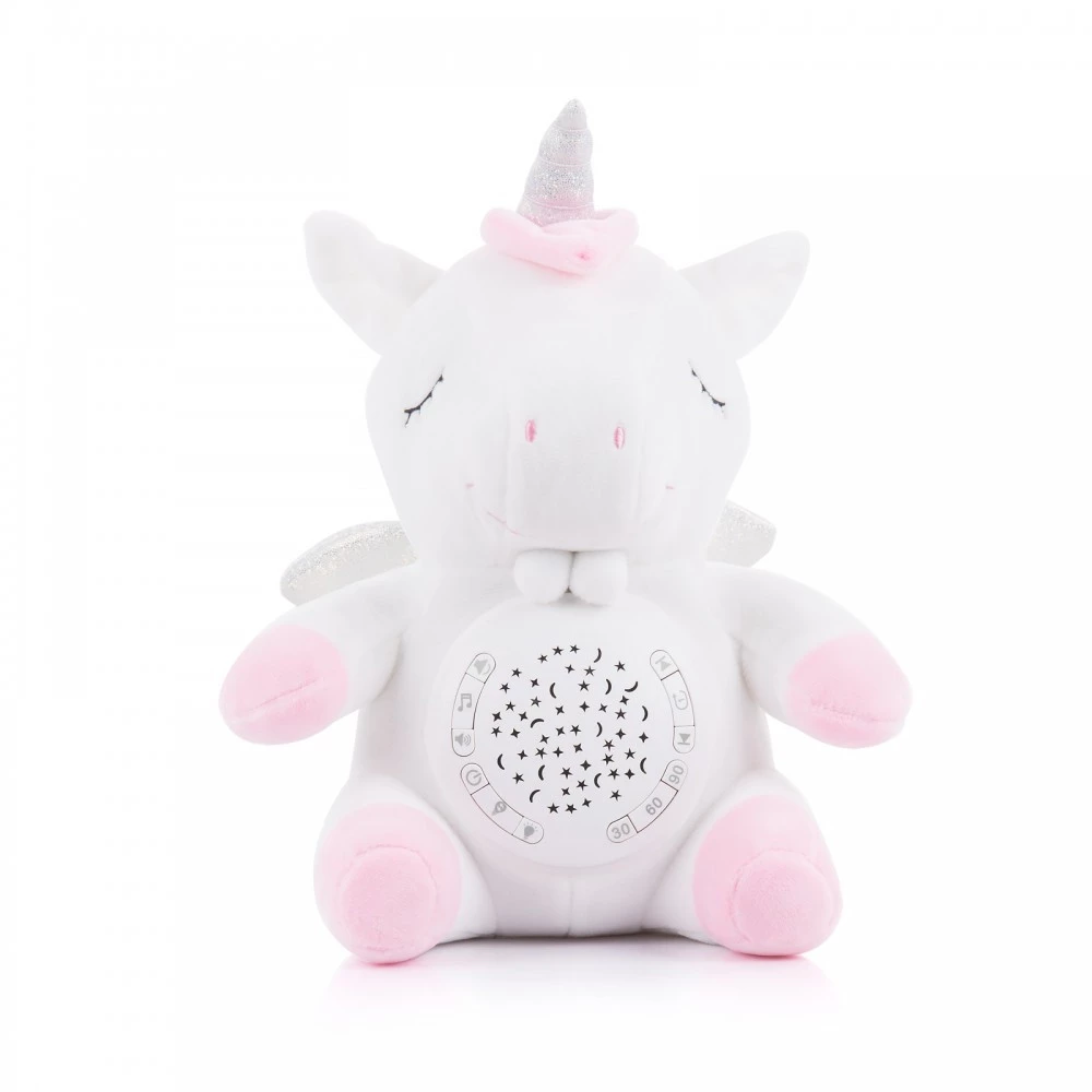 CHIPOLINO projektoros zenélő plüss játék - Unicorn