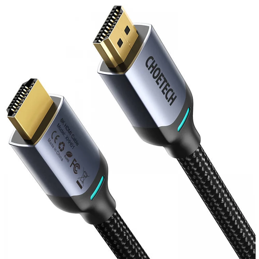 CHOETECH HDMI 2.1 Összekötő Fekete 2m 6971824976281