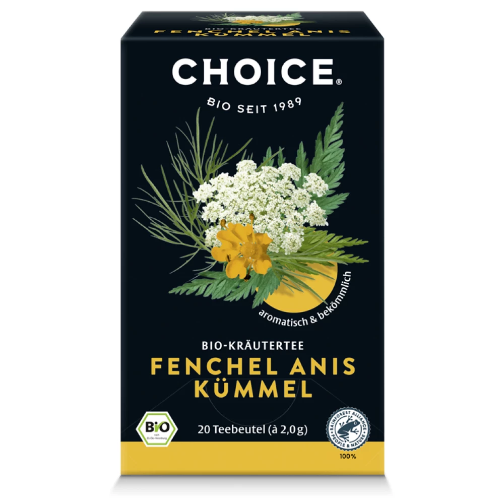 CHOICE Choice bio gyógynövény tea édeskömény ánizs és kömény 40 g