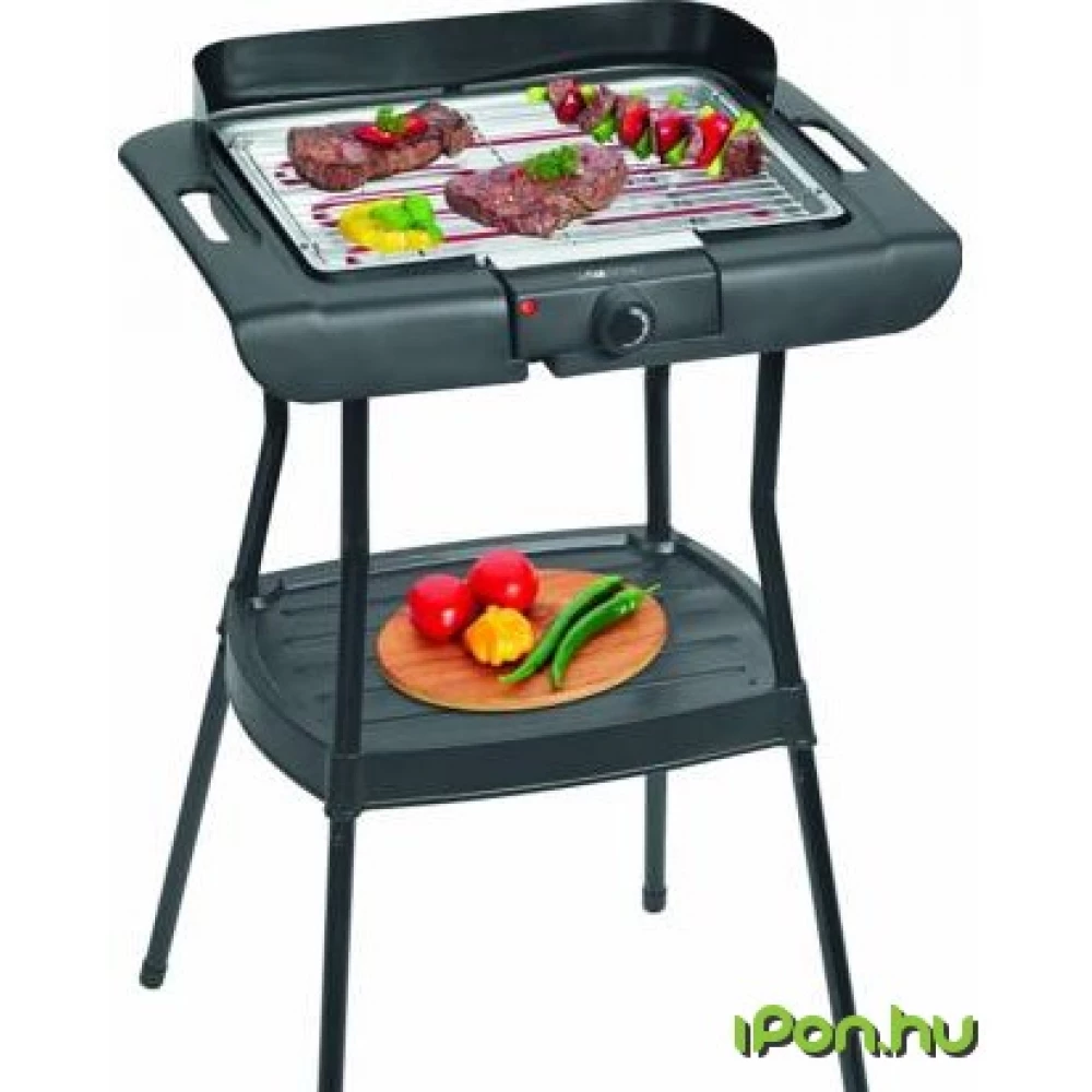 CLATRONIC BQS 3508 állványos grill 35.5 x 24.5 cm 2000 W fekete
