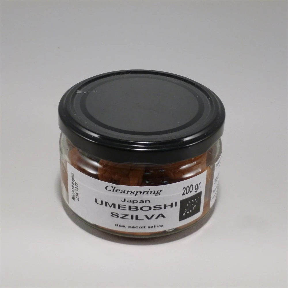 Clearspring bio umeboshi sós japán szilva 200 g