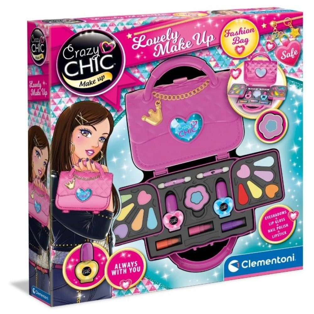 CLEMENTONI Crazy Chic Táska smink készlet