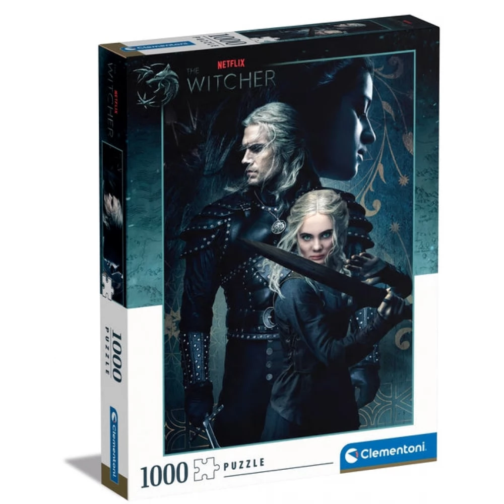 CLEMENTONI Puzzle játék 1000 darabos Netflix The Witcher - Vaják