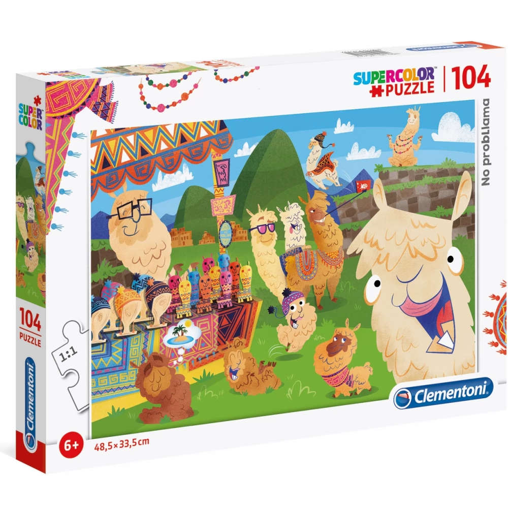 CLEMENTONI Puzzle játék 104 darabos SuperColor No problama