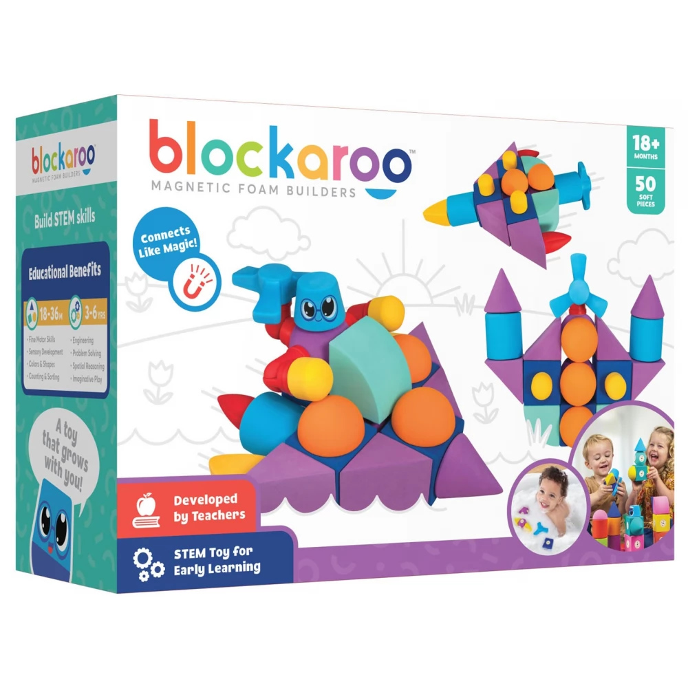 CLICS TOYS Blockaroo építőjáték - Builders Box 10 darabos