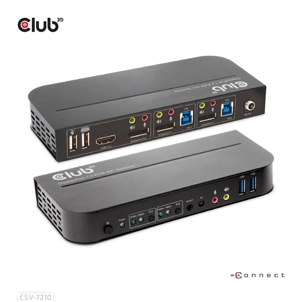 CLUB3D CSV-7210 DisplayPort/HDMI KVM Switch