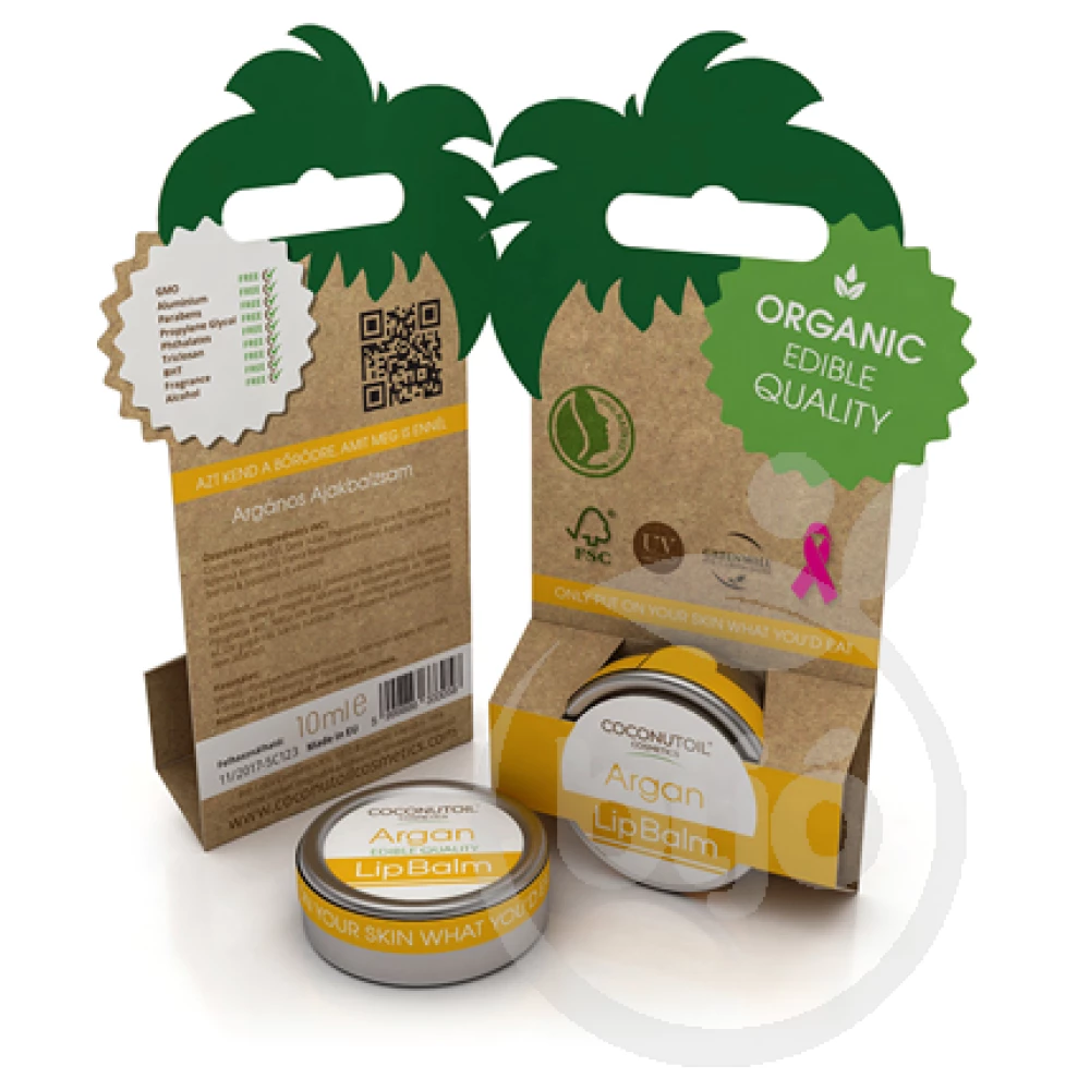 Coconutoil cosmetics bio ajakápoló argánolajos 10 ml
