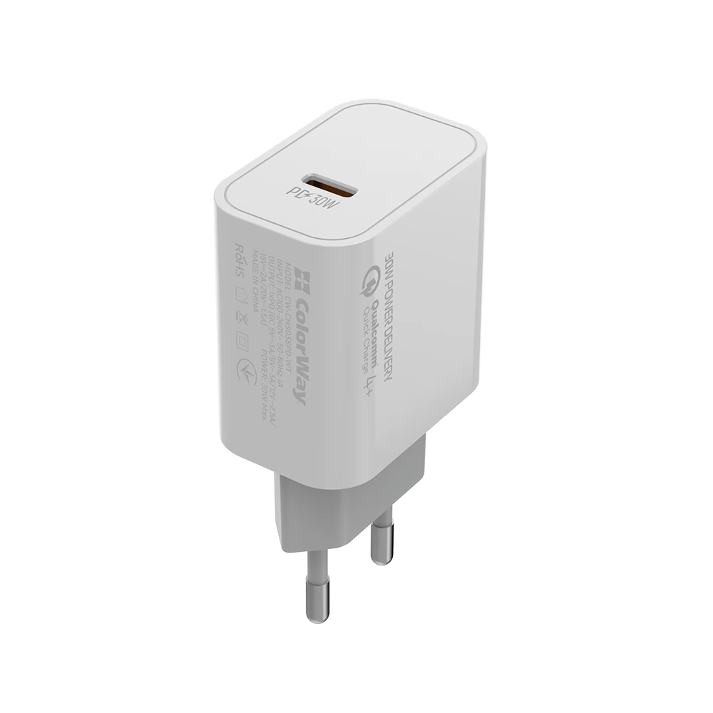 COLORWAY AC Charger Power Delivery Port PPS USB Type-C (30W) fehér