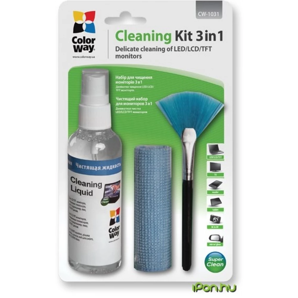 COLORWAY CW-1031 cleaning kit 3 in 1 for Screen and Monitor Cleaning
