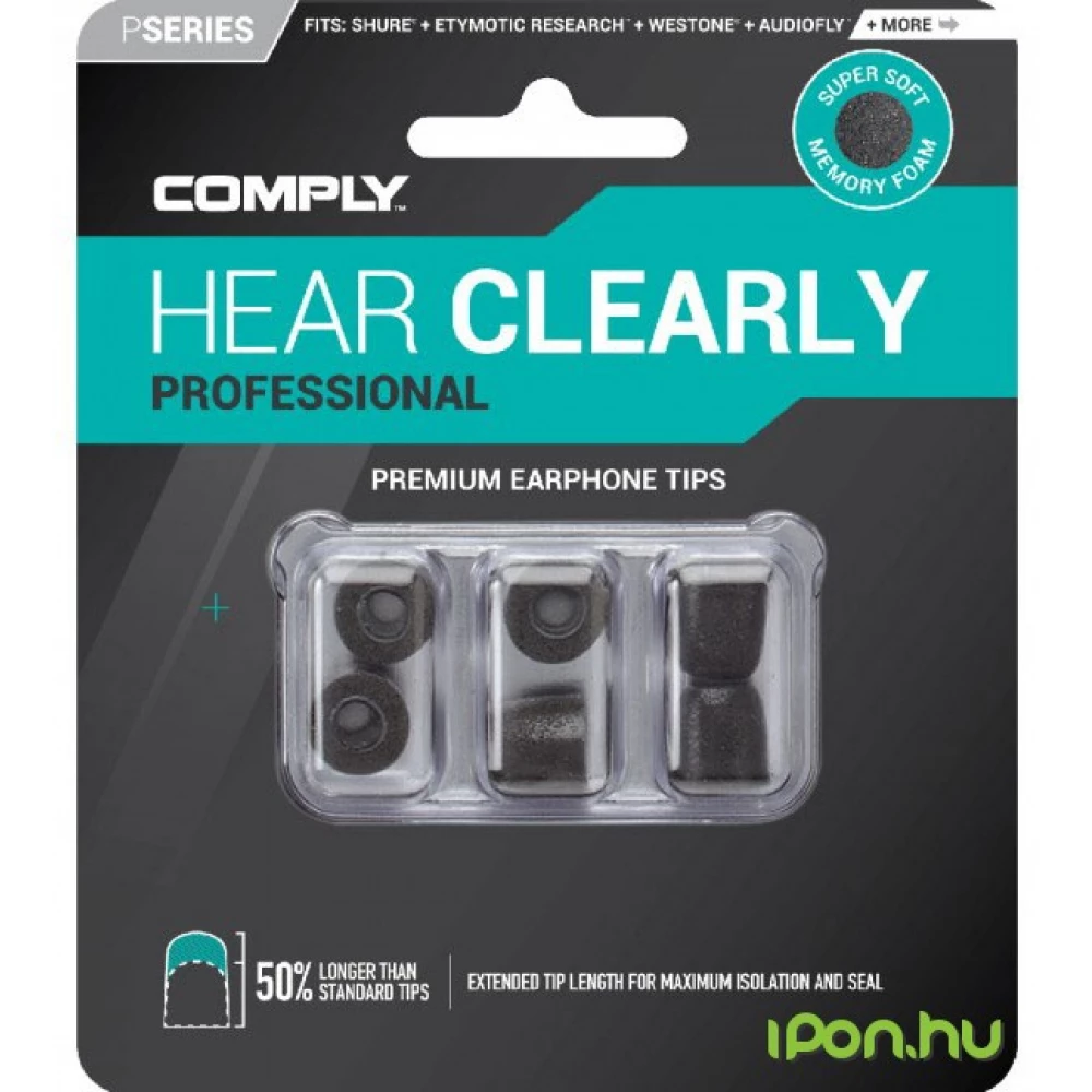COMPLY Professional memóriahab fülilleszték S fekete