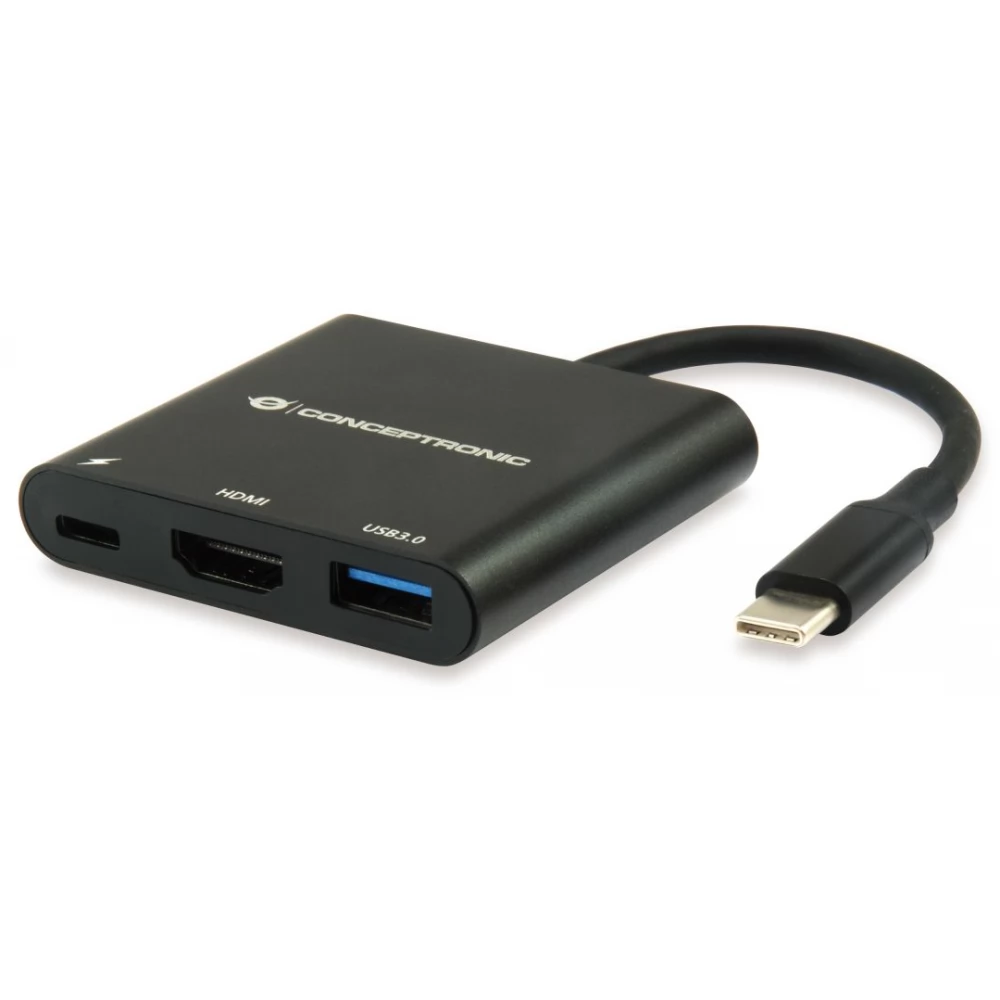 CONCEPTRONIC DONN01B 3-in-1 USB 3.2 Gen 1 Docking Station