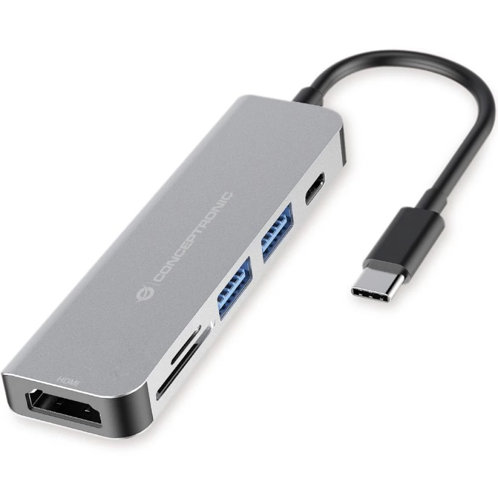 CONCEPTRONIC DONN02G 6-in-1 USB 3.2 Gen 1 Docking Station
