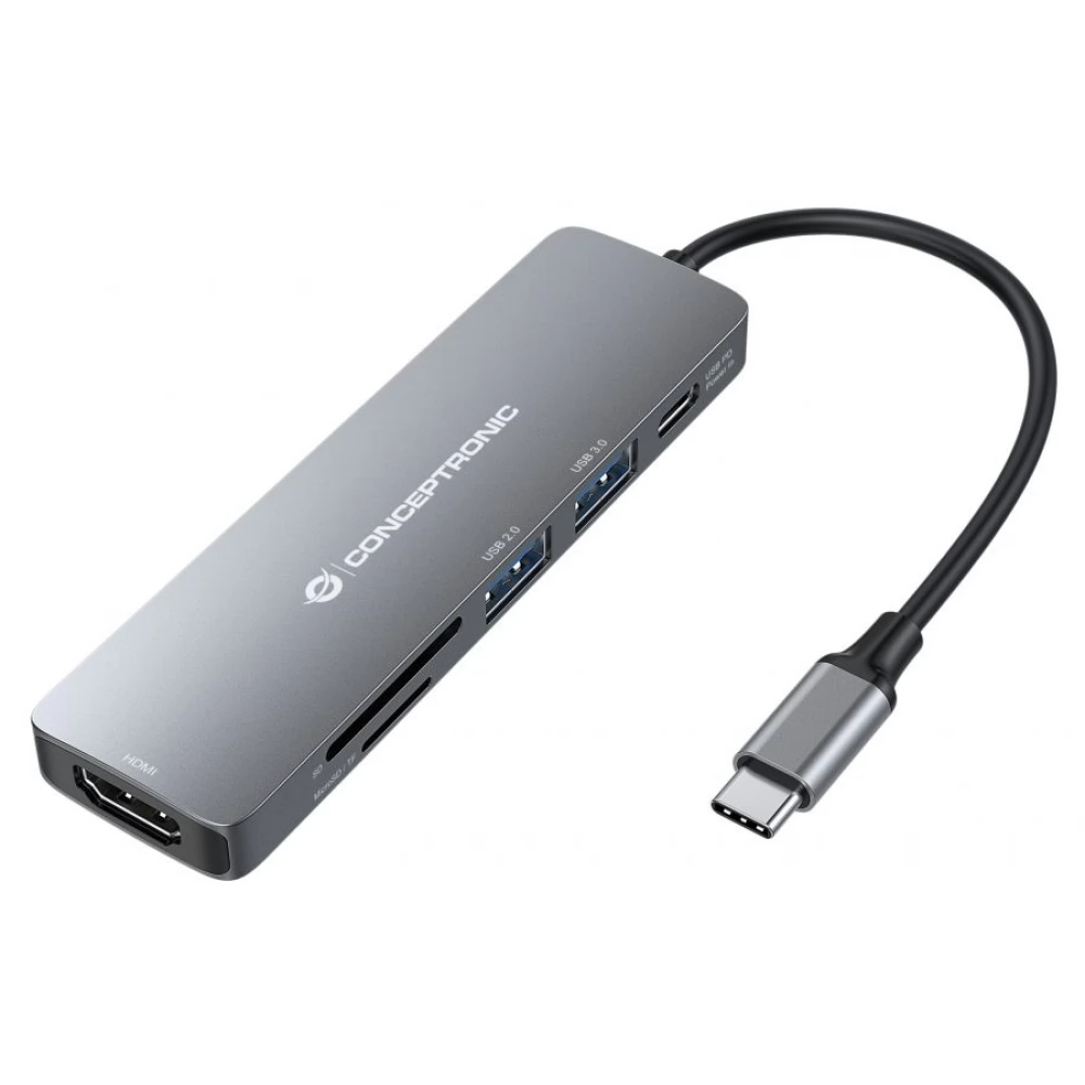 CONCEPTRONIC DONN11G 6-in-1 USB 3.2 Gen 1 Docking Station