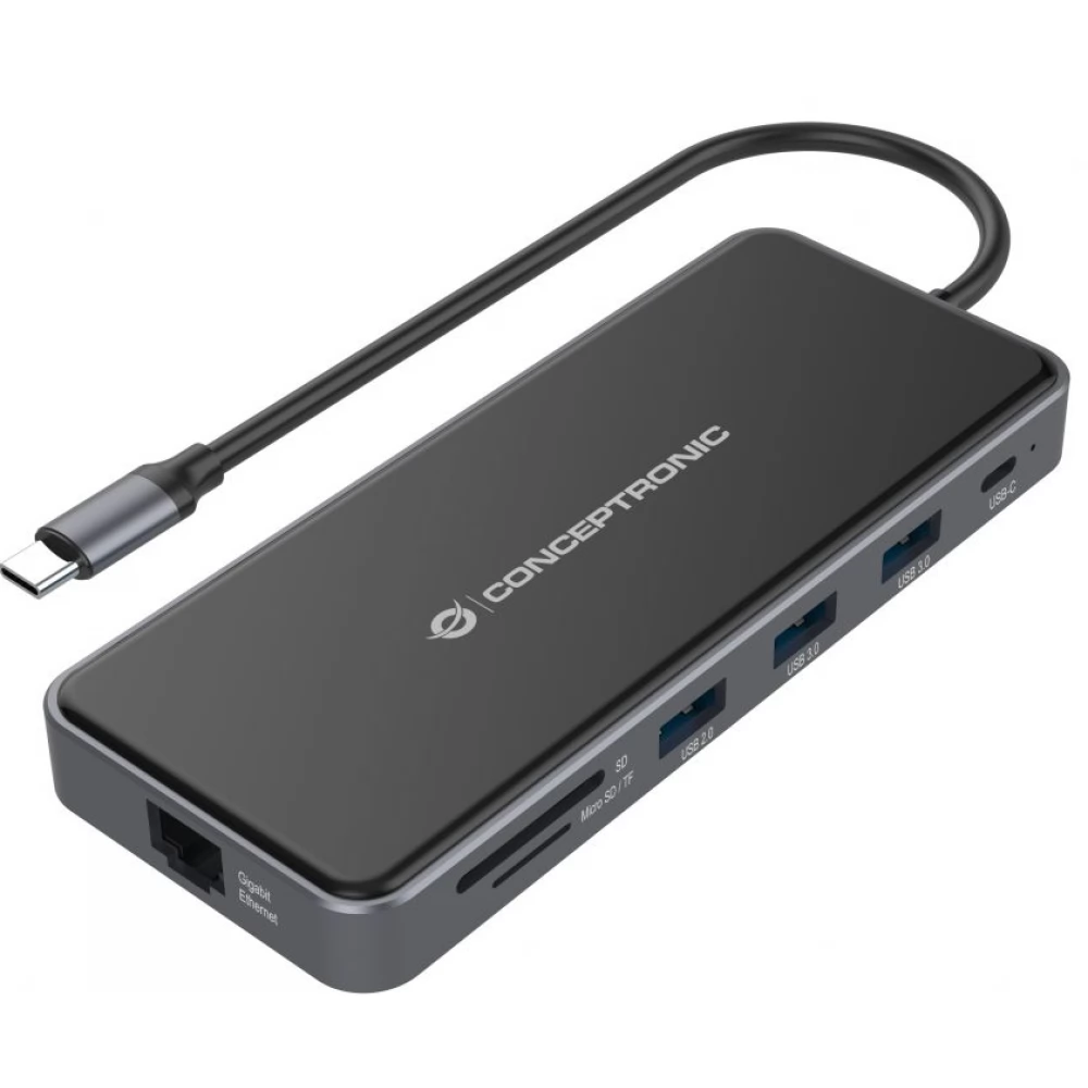 CONCEPTRONIC DONN15G 12-in-1 USB 3.2 Gen 1 Docking Station