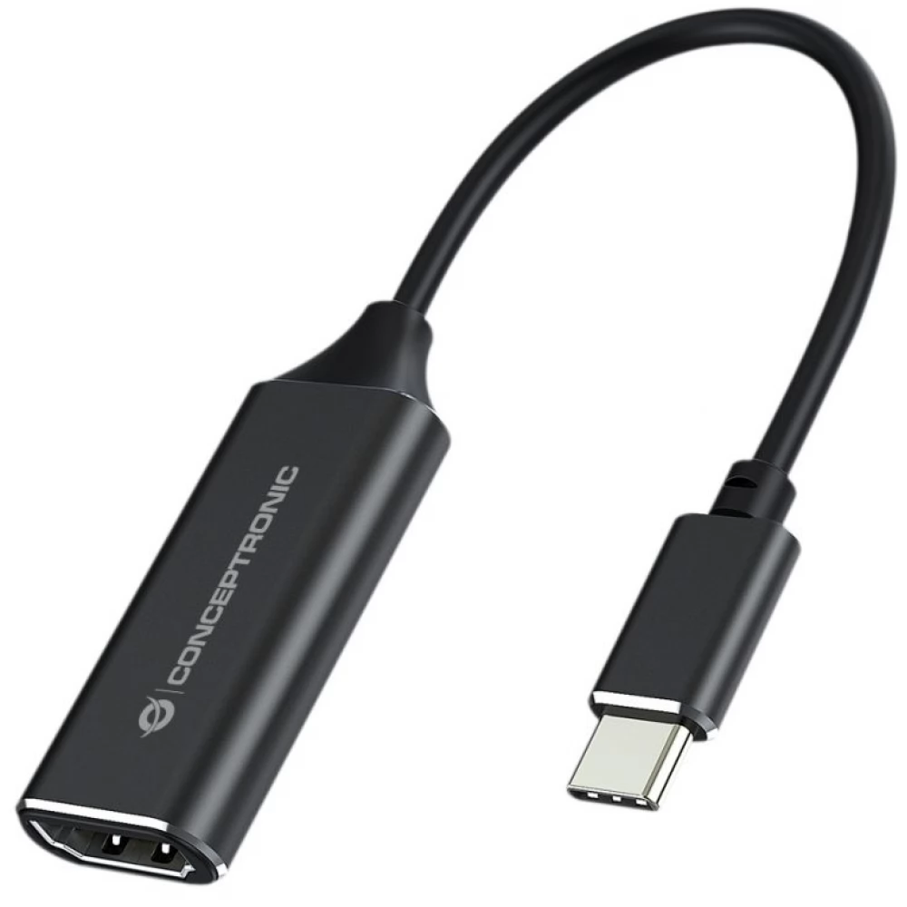 CONCEPTRONIC USB 2.0 Type C HDMI Átalakító Fekete 10cm ABBY03B