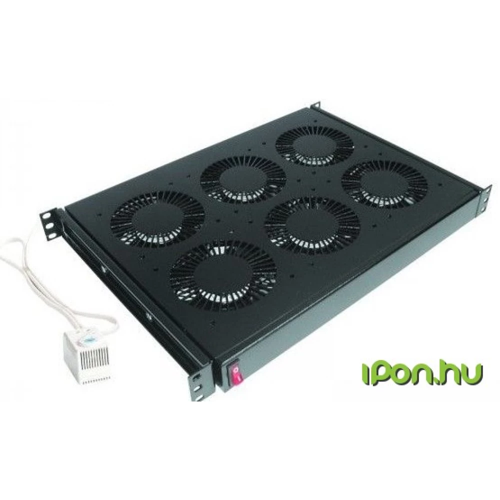 CONTEG Ventilátor panel 4db ventilátorral 19" DP-VEN-04