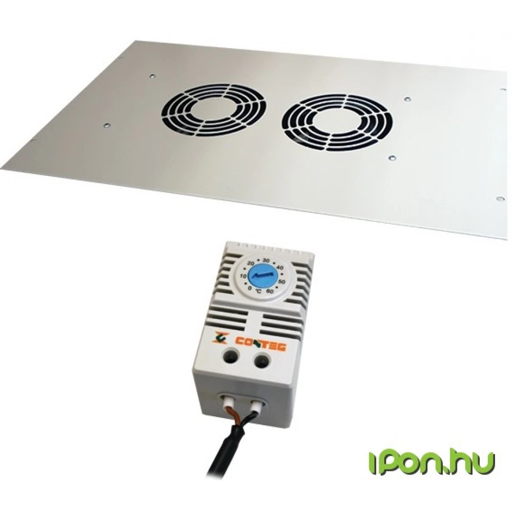 CONTEG Ventilátor panel + keret + termosztát 2-es DP-VEL-02/100