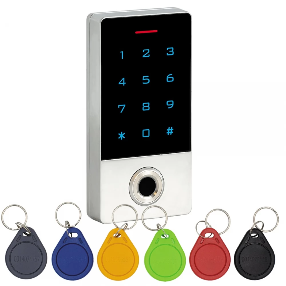 CONTROL KIT-CON-FP1 érintőgombos kültéri ujjlenyomatolvasós RFID kódzár