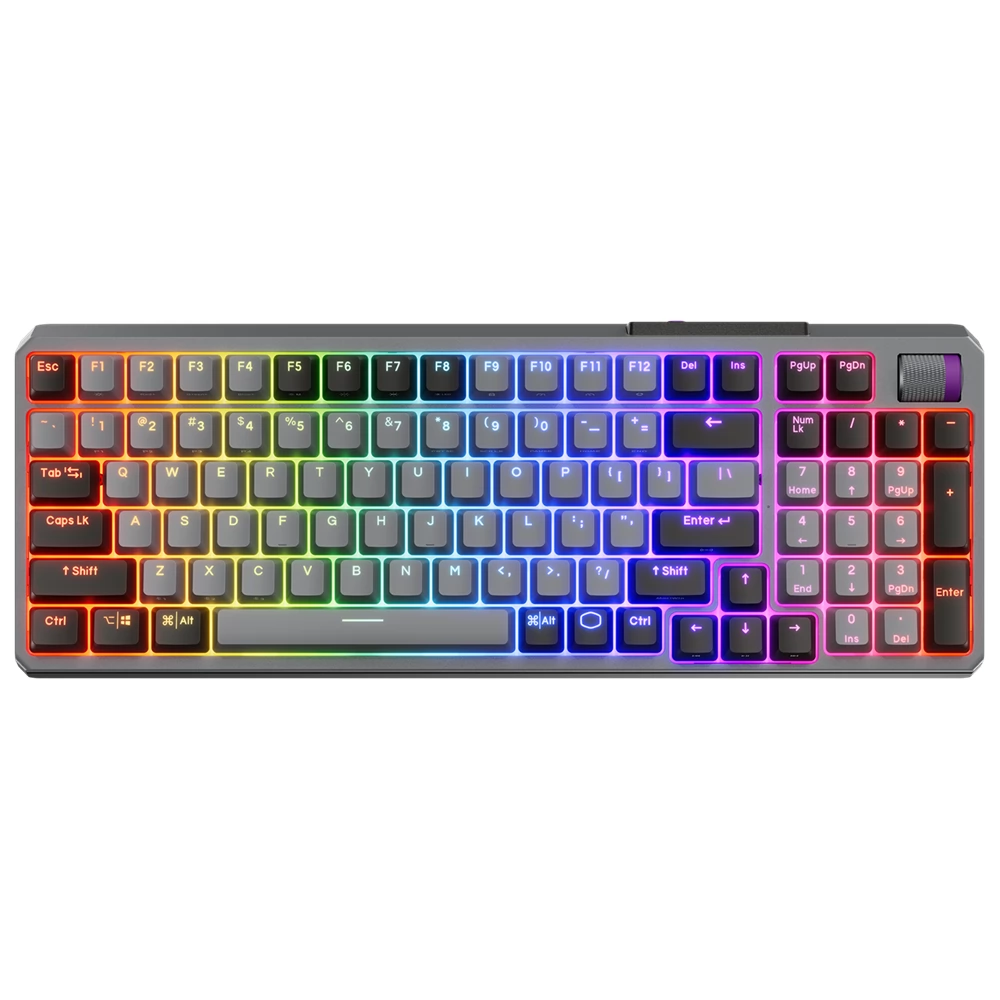COOLERMASTER MK770 Hybrid Wireless Red US Angol szürke