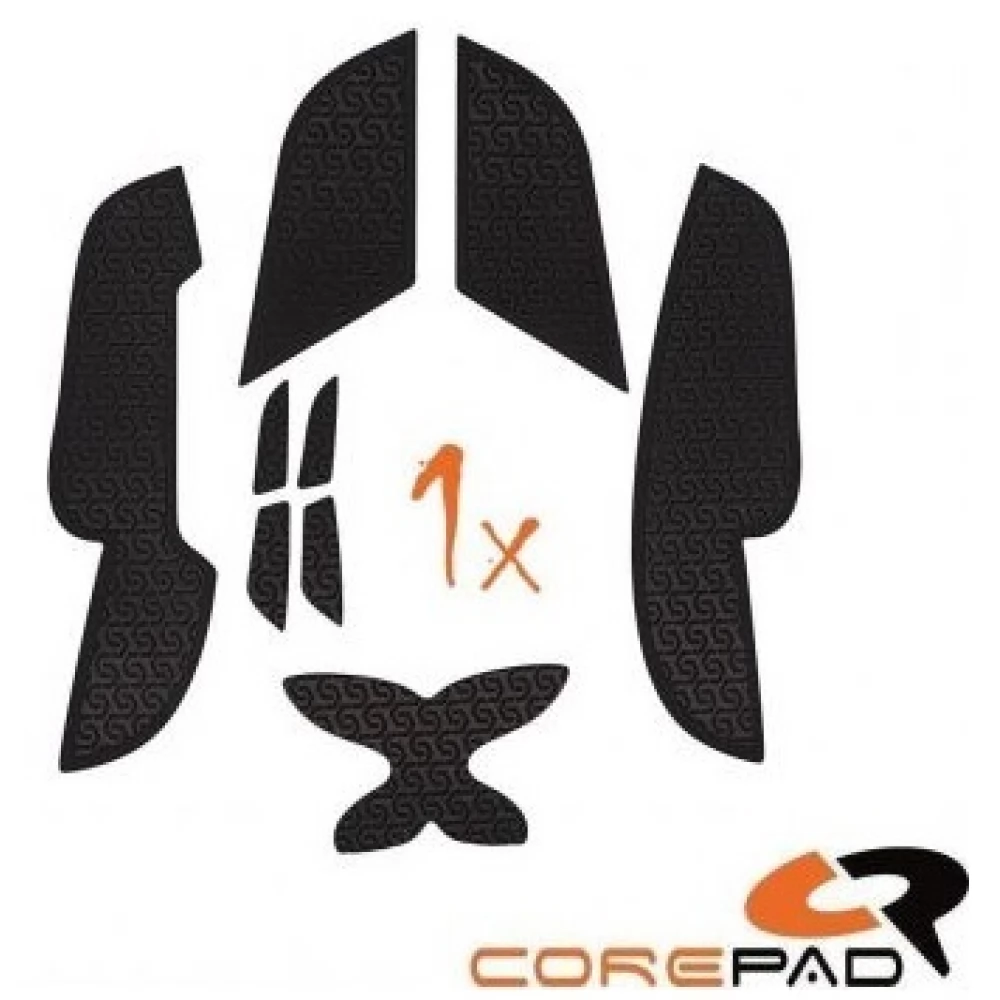 COREPAD Grips For Logitech G303 Shroud Edition fekete