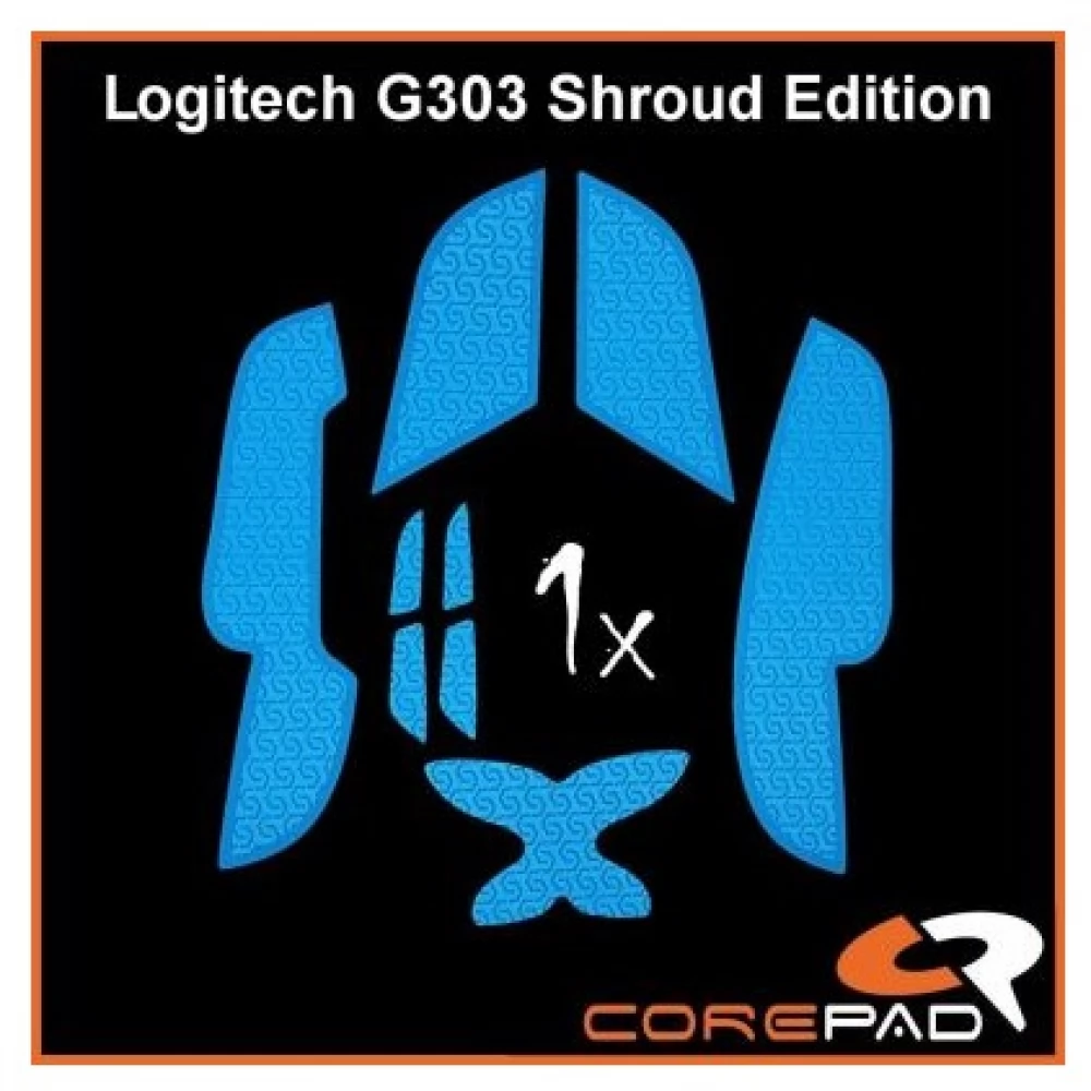 COREPAD Grips For Logitech G303 Shroud Edition kék