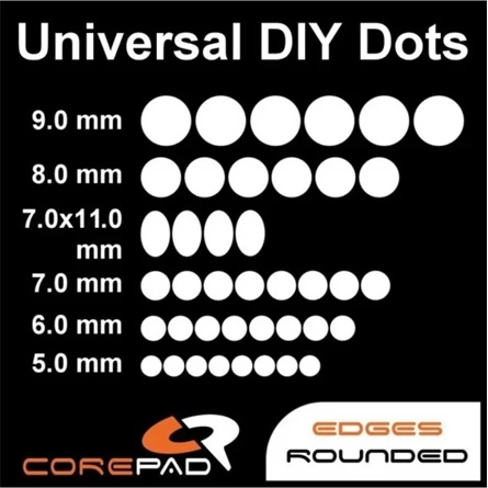 COREPAD Skatez DOTS - Universal DIY Dots 0.75mm egértalp kit