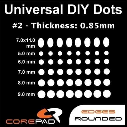 COREPAD Skatez DOTS - Universal DIY Dots 0.85mm egértalp kit
