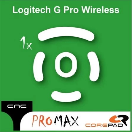 COREPAD Skatez PRO MAX CNC - Logitech G Pro Wireless / G Pro 2 Wireless egértalp