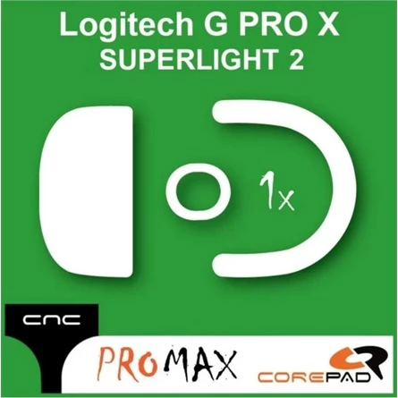 COREPAD Skatez PRO MAX CNC - Logitech G Pro X Superlight 2 egértalp