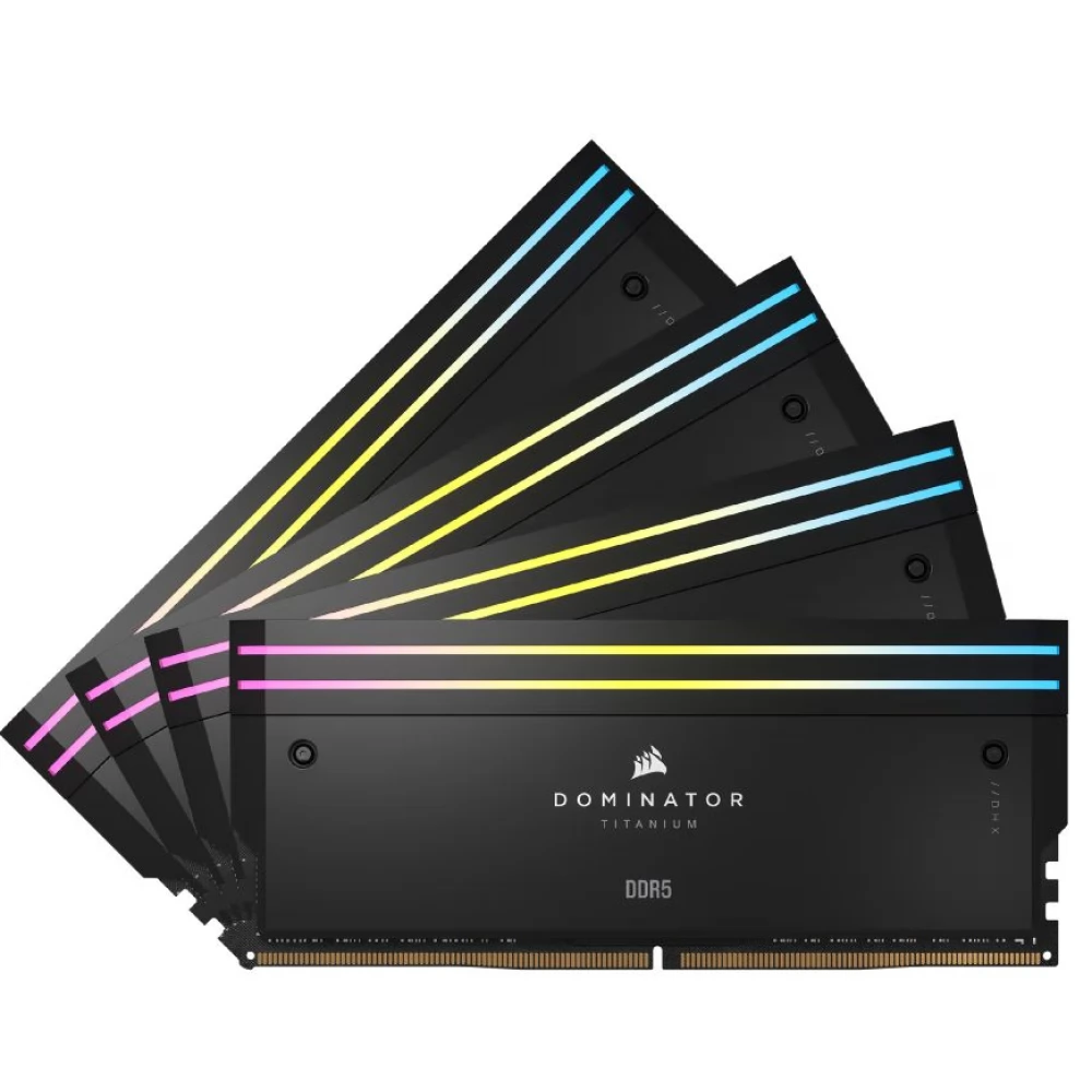 CORSAIR 64GB Dominator Titanium RGB DDR5 6400MHz CL32 KIT CMP64GX5M4B6400C32