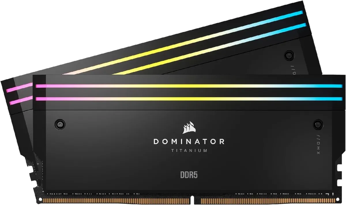 CORSAIR 96GB Dominator Titanium RGB DDR5 7000MHz CL40 KIT CMP96GX5M2B7000C40
