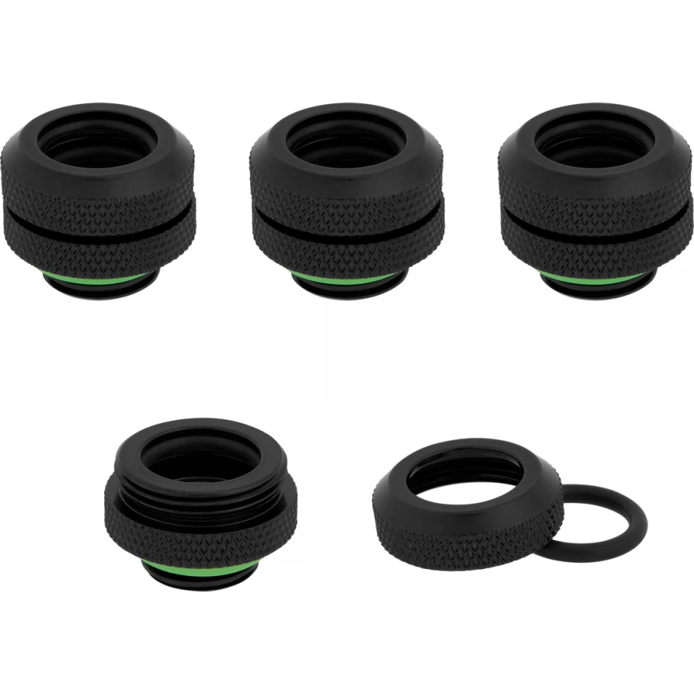 CORSAIR Hydro X Series XF Hardline 12mm OD Fitting 4 darabos szett fekete