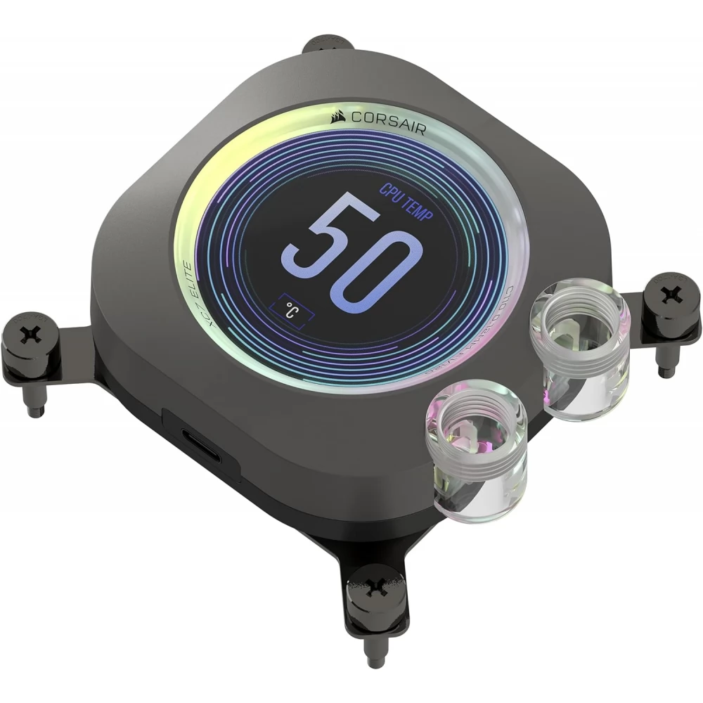 CORSAIR iCUE XC7 RGB ELITE LCD CPU vízhűtés blokk szürke