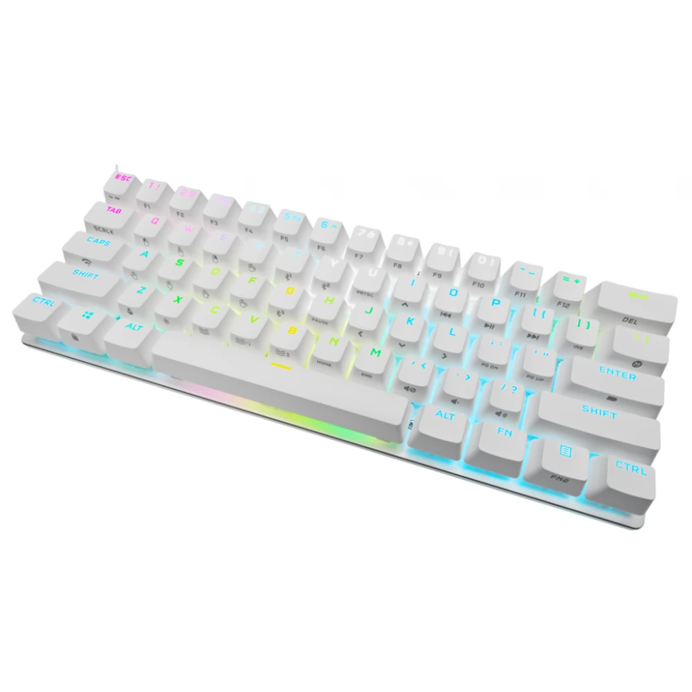 CORSAIR K70 PRO Mini Wireless MX Red US Angol fehér