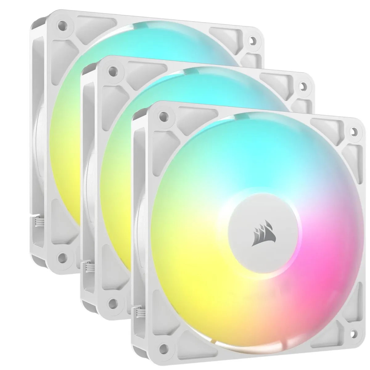 CORSAIR RS120 ARGB 3 darabos szett fehér