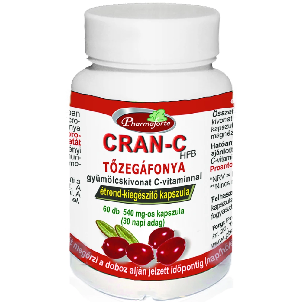 Cran-C CRAN-C Cran-C tőzegáfonya kapszula 60 db