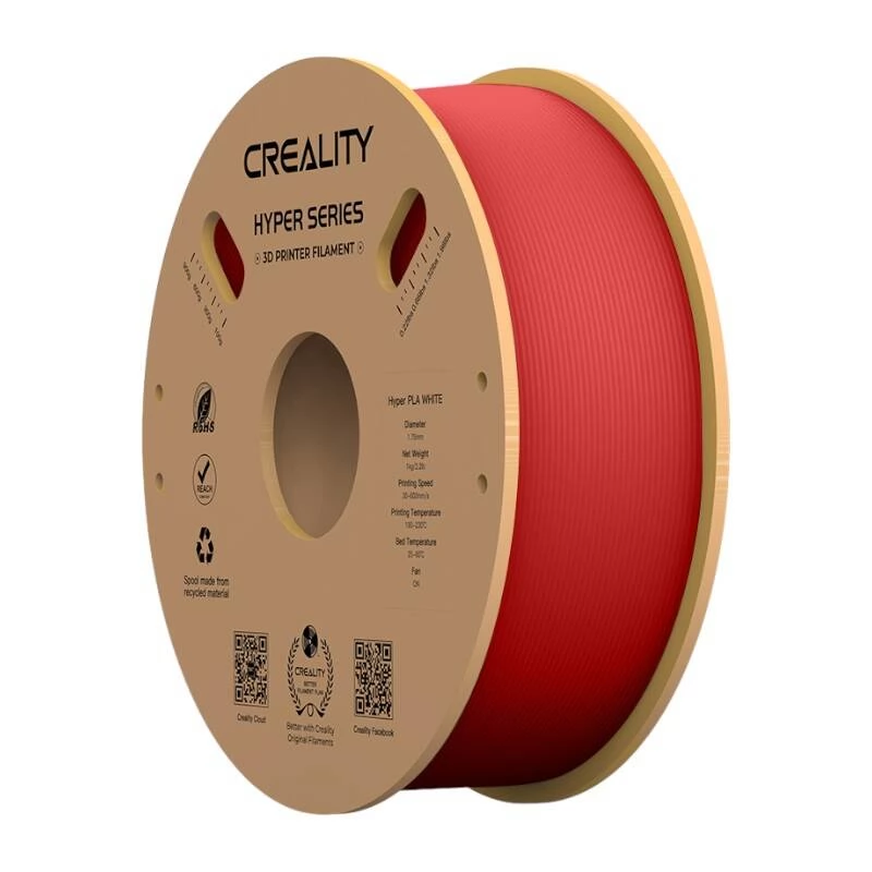 CREALITY Hyper PLA Filament 1.75 mm 1 kg piros