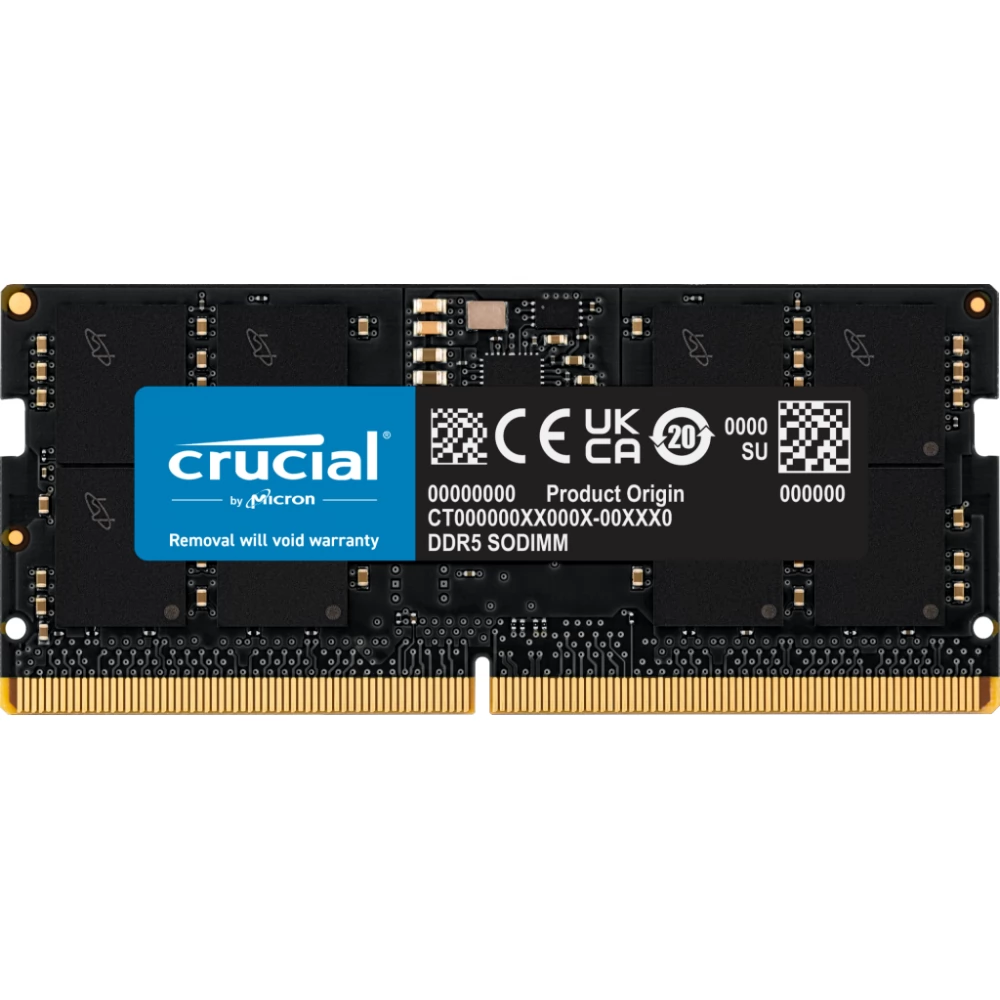 CRUCIAL 16GB Notebook DDR5 4800MHz CL40 CT16G48C40S5