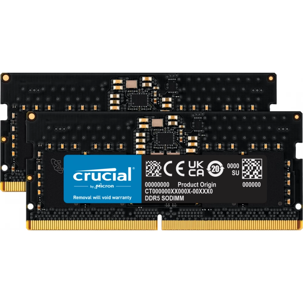 CRUCIAL 16GB Notebook DDR5 4800MHz CL40 KIT CT2K8G48C40S5